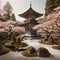 Zen Garden Harmony: Pagoda in a Chinese Oasis