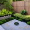 Zen Garden Patio: A tranquil outdoor patio with a Zen garden, a cascading water feature, and cozy seating, providing a peaceful