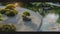 Zen Japanese Garden: a peaceful scene depicting a traditional Japanese garden with a koi pond, meticulously raked gravel