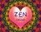 Zen lifestyle love heart