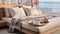 Zen-like Tranquility: Serene Maritime Themed Wooden Bed Frame