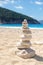 Zen rocks on a beach in Greece
