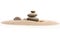 Zen rocks stacking, balanced pebbles