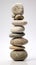 Zen Stone Stacking: Artful Arrangement of Rocks in Perfect Balance. Nature\\\'s Harmony