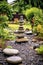 zen stones in a peaceful garden setting
