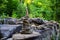 Zen stones, Ð° pile of stones, a figure of stones, meditative stones, stones stacked in a column.