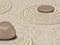 Zen Stones on Sand Garden Circles 2