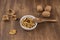Zenith flat walnuts with wooden spoon