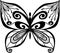 Zentangl butterfly