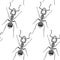 Zentangle stylized Black Ant seamless pattern. Hand Drawn Termite vector illustration. Sketch for tattoo or makhenda. Insect coll