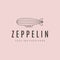 zeppelin air line art logo