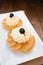 Zeppole, italian pastry from Puglia, South Italy