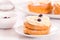 Zeppole with pastry cream.