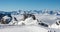 Zermatt Breuil cervinia sea of clouds in valley mountains emerging view perfect sky