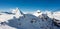 Zermatt Matterhorn gornergrat emerging from sea of clouds view perfect sky