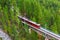 Zermatt, Switzerland. Gornergrat train on bridge