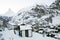 Zermatt village in winter