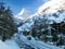 Zermatt village winter scene