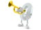 Zero character playing the trumpet