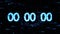 Zero countdown. The countdown on the computer screen. Clocks are set at 00:00 starting a new countdown.