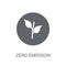 Zero emission icon. Trendy Zero emission logo concept on white b