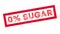 Zero percent sugar rubber stamp