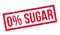 Zero percent sugar rubber stamp