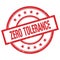 ZERO TOLERANCE text written on red vintage round stamp