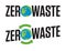 Zero Waste Badge or Emblem Vector Design.