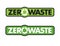 Zero Waste Badge or Emblem Vector Design.