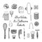 Zero waste bathroom accessories set: wooden comb, jute washcloth, bamboo toothbrush, organic soap, pumice, loofah