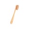 Zero waste eco bamboo wooden toothbrush in a flat style.