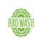 Zero waste organic products stickers, Eco friendly template concept