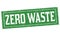 Zero waste sign or stamp