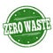 Zero waste sign or stamp