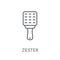 zester linear icon. Modern outline zester logo concept on white