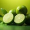 Zesty appeal Lime displayed against a light lime colored background