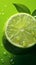 Zesty appeal Lime displayed against a light lime colored background