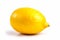 Zesty Citrus: Fresh Lemon on White Background