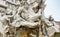 Zeus in Bernini\'s Fountain of the Four Rivers, Rome.