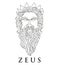 Zeus portrait single line style