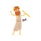 Zeus supreme Olympian Greek God, ancient Greece mythology character character vector Illustration on a white background