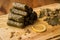 Zeytinyagli Yaprak Sarma / Stuffed Graped leaves with olive oil