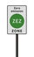 ZEZ Zero Emission Zone sign