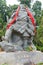 Zhang Fei Statue at Cuiyun Corridor Scenic Area. Cuiyun Corridor is a section of the Ancient Shu Path in Guangyuan, Sichuan, China