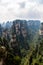 Zhangjiajie, Hunan, China: view from Mi Hun Platform in Yuanjiajie area in the Wulingyuan National Park.