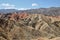 The Zhangye National Geopark in Gansu province in China