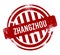 Zhangzhou - Red grunge button, stamp