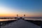 Zhanqiao pier at sunrise, Qingdao, Shandong, China