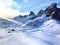 Zhao pass in the Dolomites in winter.